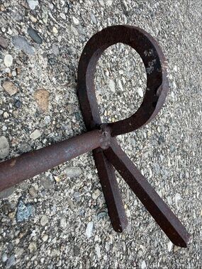 Hand-forged Letter R Rustic Branding Iron Vintage